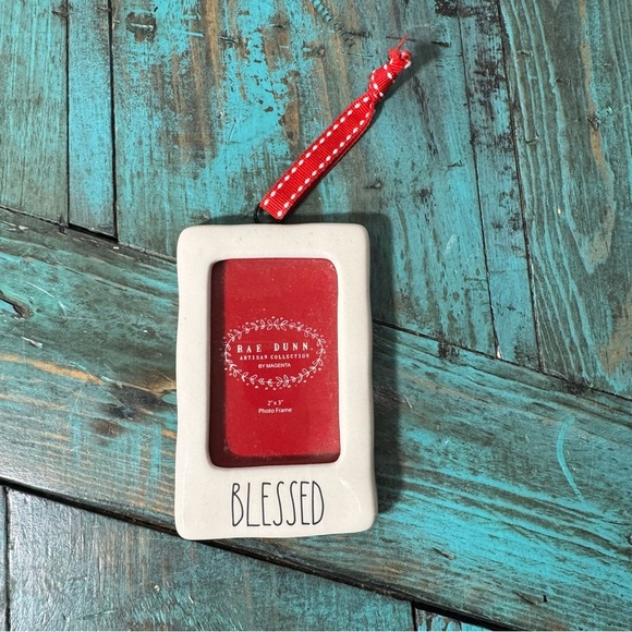 Rae Dunn Blessed Framed Ornament Mini Picture Frame NEW - Picture 2 of 4